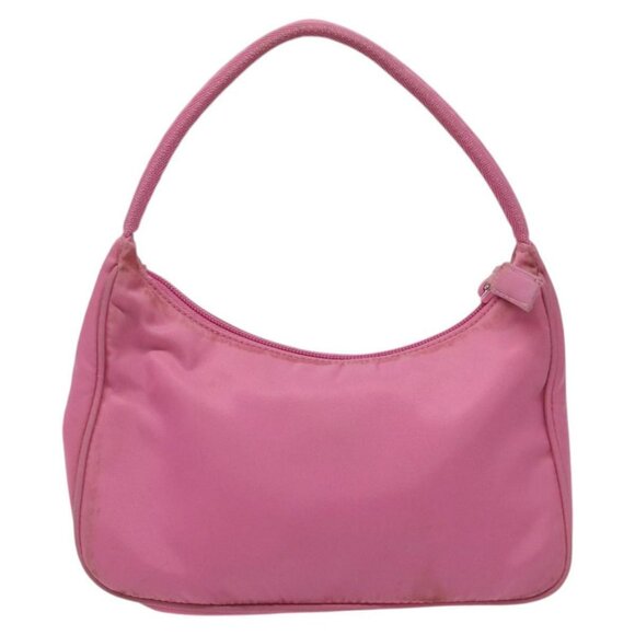 PRADA Accessory Pouch Nylon Pink Silver Auth EC255 - Picture 3 of 16